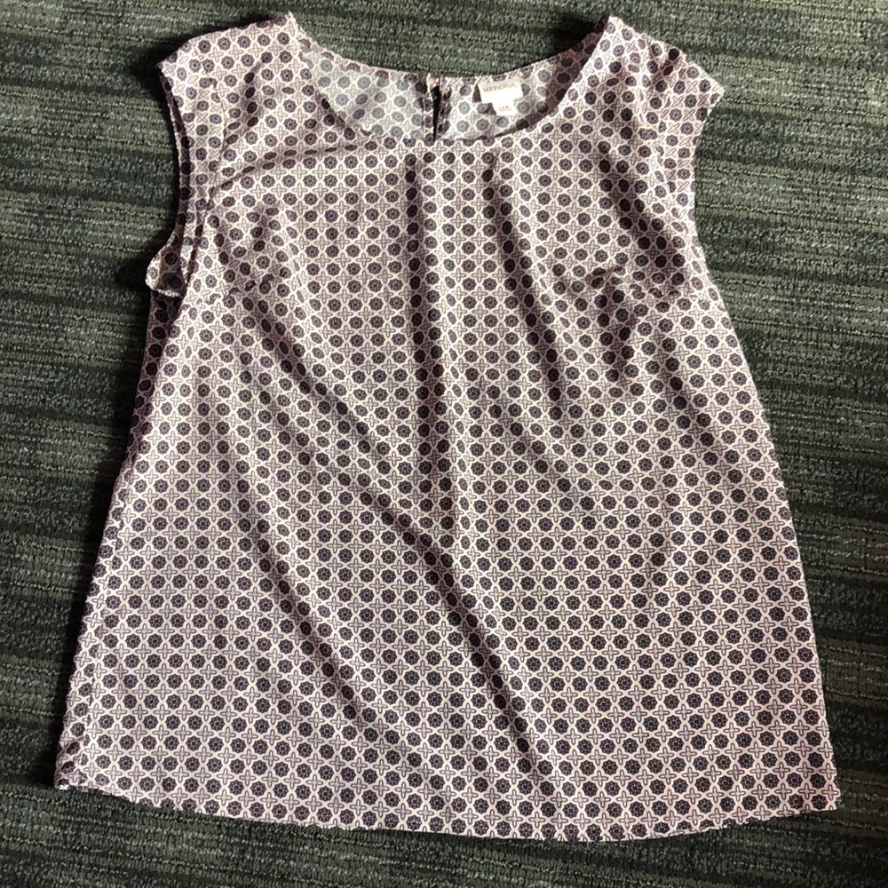Merona Large purple pattern blouse brand new